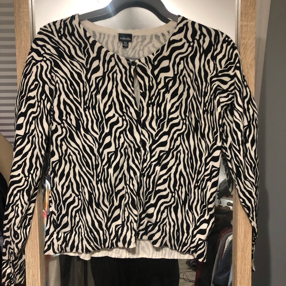 Zebra print sweater